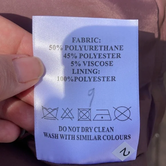 NWT Azalea Wang chocolate pleather puff sleeve jacket hook/eye closure sz. 2x - Picture 9 of 9